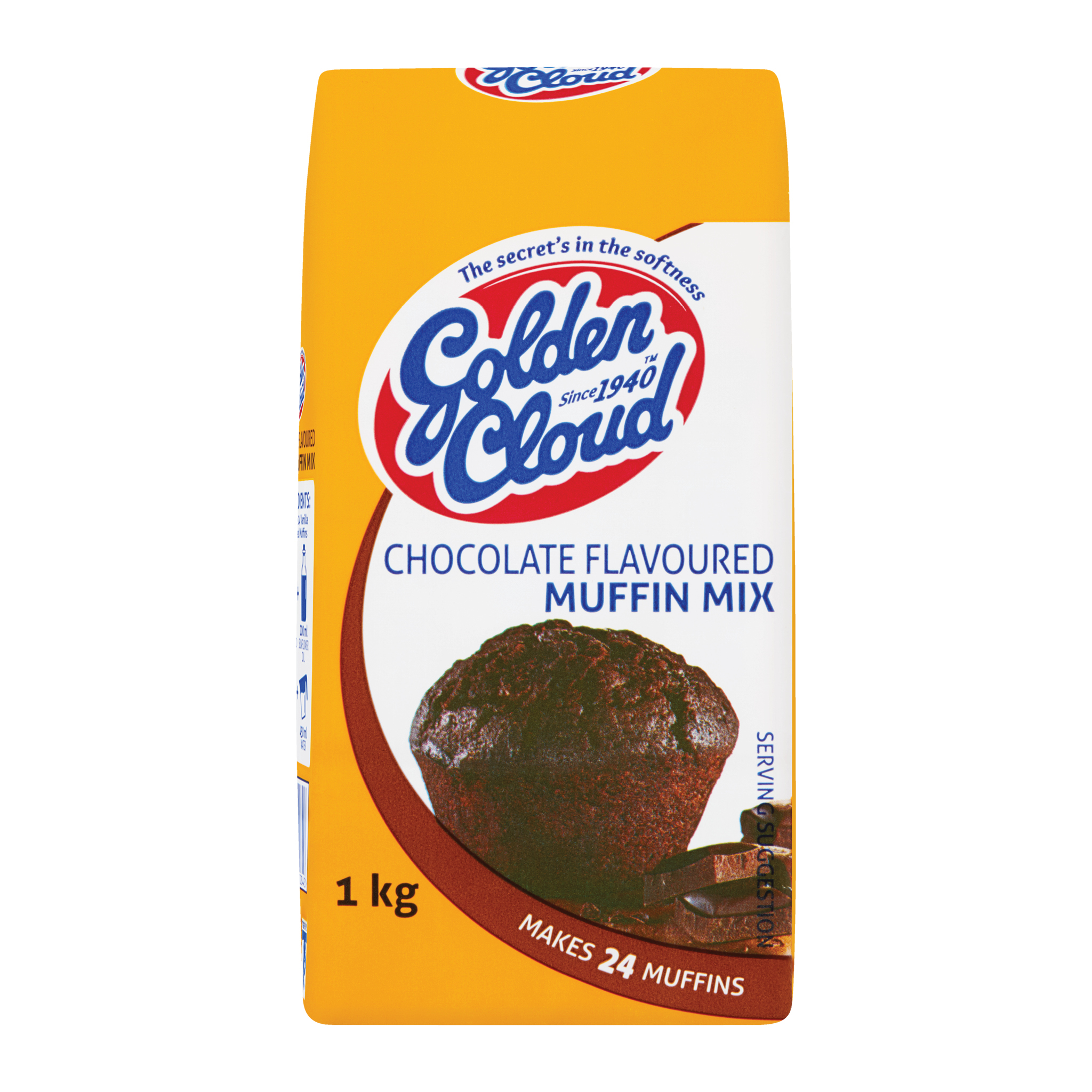 PREMIX MUFFIN CHOCOLATE 1KG GOLDEN CLOUD (BKE0414)