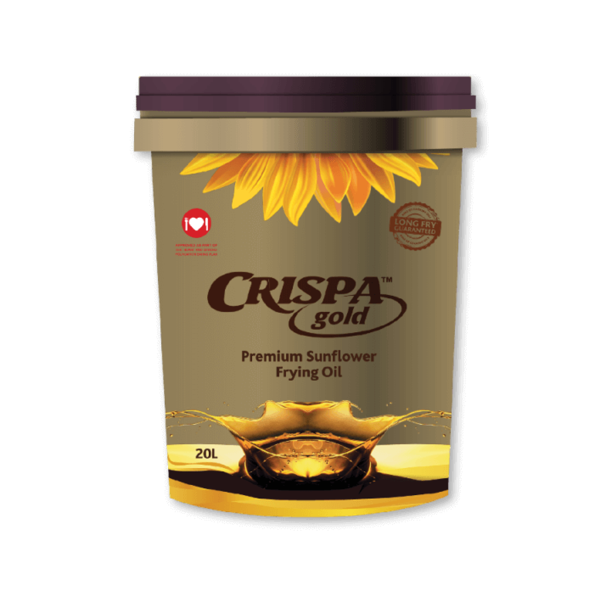OIL CRISPA GOLD SUNFLOWER 20L 