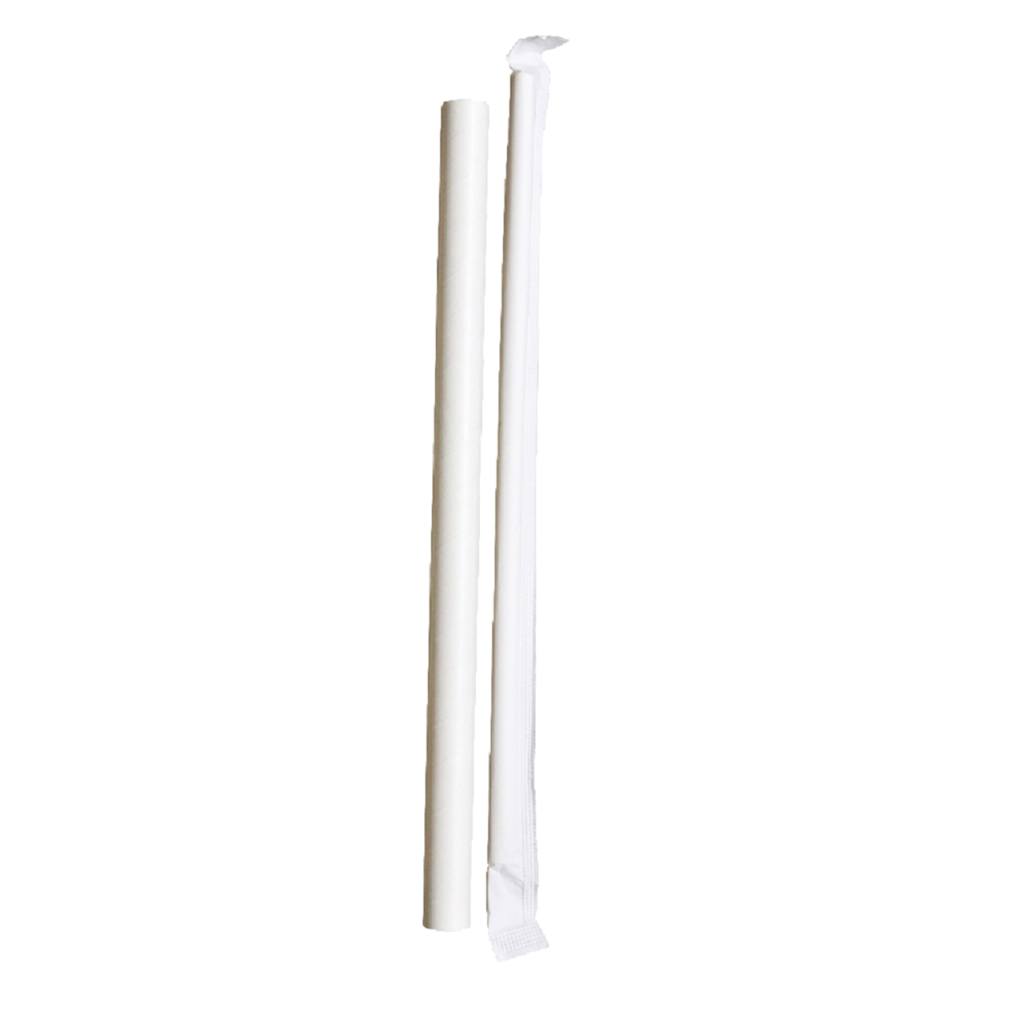 STRAWS MILKSHAKE WRAPPED NORMAL 6MM