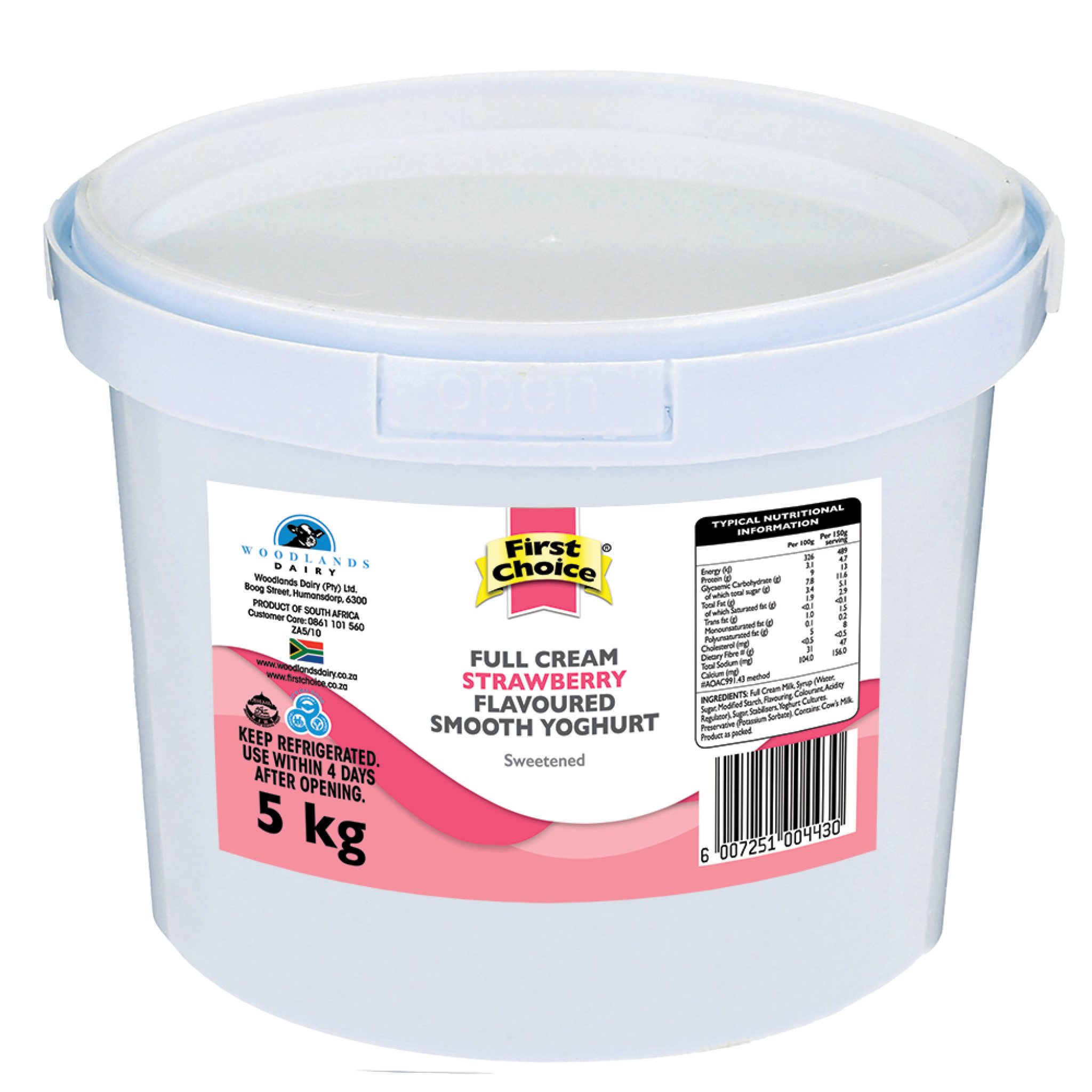 YOGHURT STRAWBERRY 2.5KG 