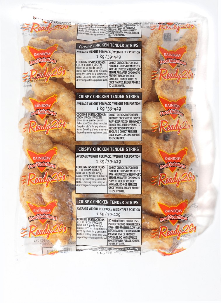 CHICKEN STRIPS RAINBOW 5KG BOX 
