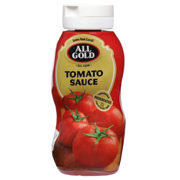 TOMATO SAUCE SQUEEZE 70% LESS SUGAR 500ML ALL GOLD