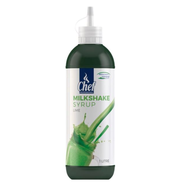 MILKSHAKE SYRUP LIME 1L DISTRIFOODS