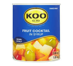 FRUIT COCKTAIL IN SYRUP RHODES 3.06KG