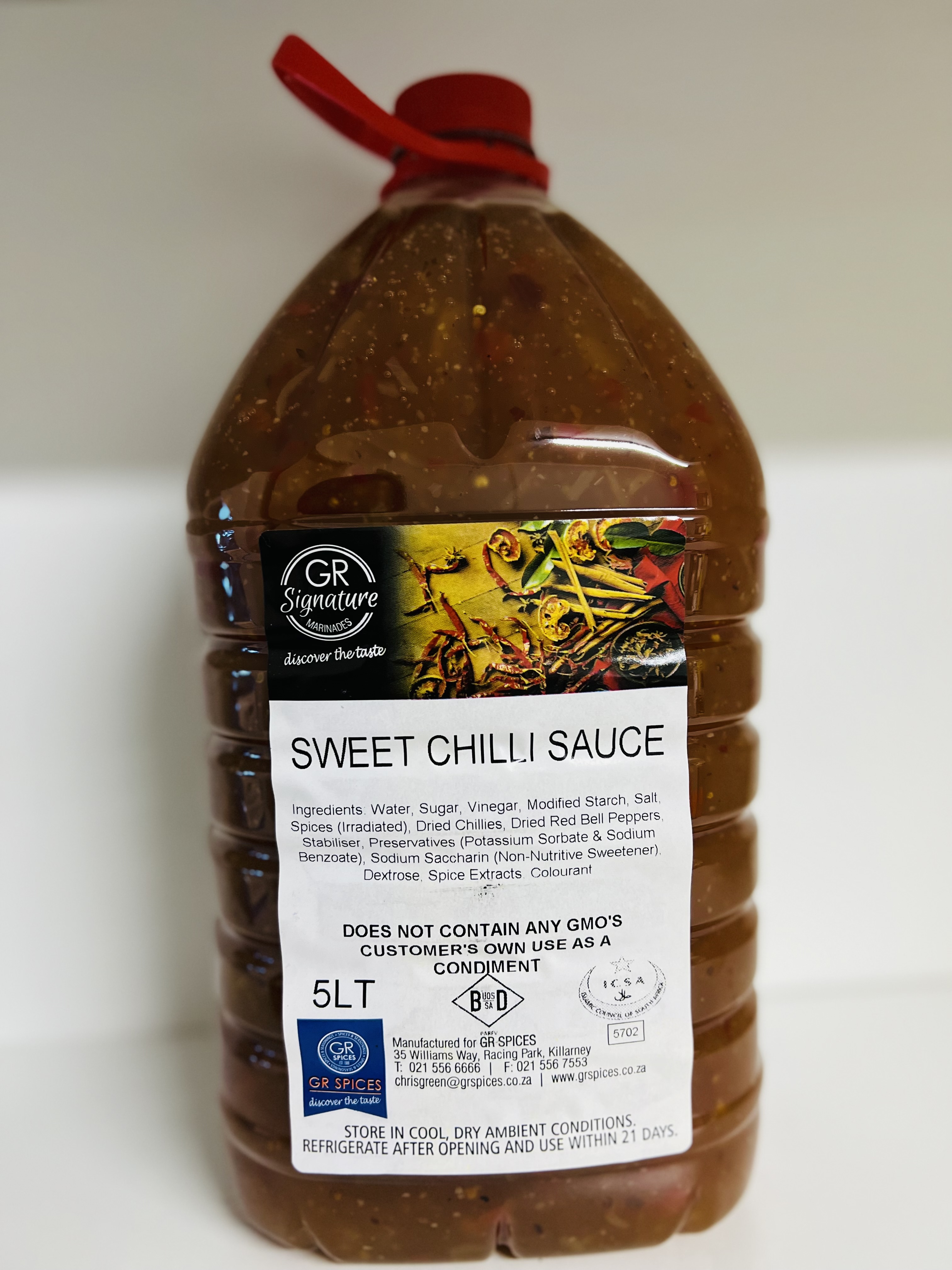 SAUCE SWEET CHILLI SPECIAL 5LT (GREEN/WHITE LID) SKS