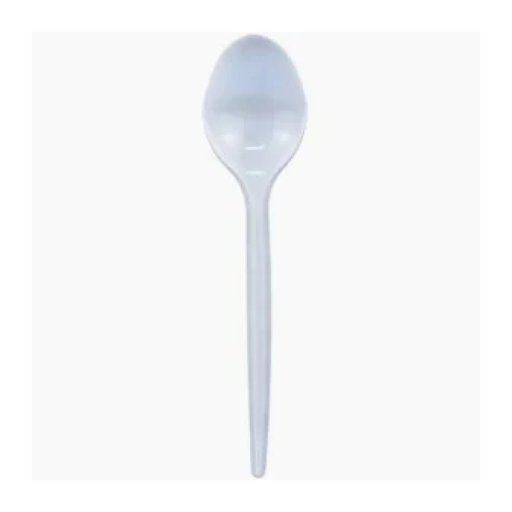 PLASTIC SODA SPOONS WHITE (250 S)