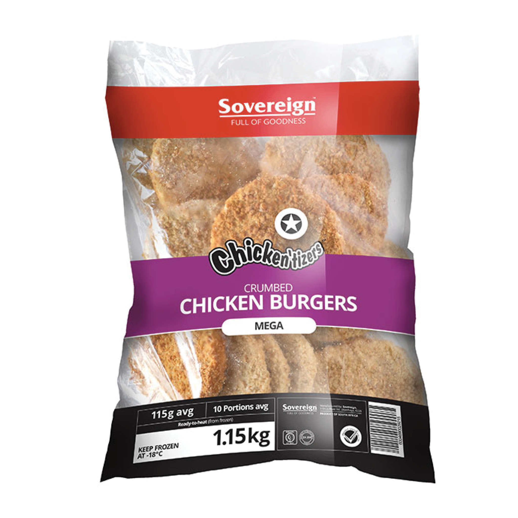 BEEF BANGERS COOKED (GASTRO) (+-6KG BOX) RDW