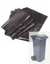 BIN WASTE INTERSTAT PLASTIC10L ROUND BLACK (INBIN0007)