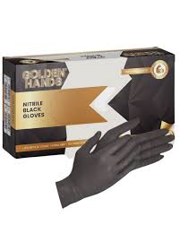 GLOVES BLACK NITRILE (100S) MEDIUM (UDN0003)
