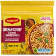 MAGGI 2 MINUTE NOODLES DURBAN CURRY (5X68G)