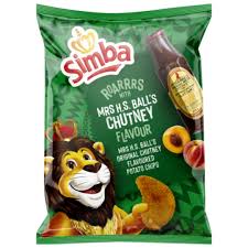 CHIPS SIMBA MRS BALLS CHUTNEY (48X36G)(4994)