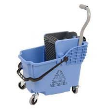 NUMATIC PLASTIC BUCKET&WRINGER DUAL COMP BLUE(NPB0002)
