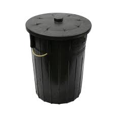 REFUSE BIN 85L BLACK WITH LID 450X630MM(IBP1085)