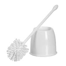 TOILET BRUSH SET ROUND WHITE 1067