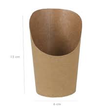 CHIP CUP 350ML WHITE 50/SLV 