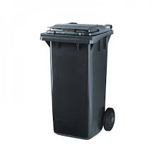 TROLLEY BIN WITH WHEELS 240L BLUE