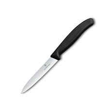 KNIFE PARING VICT SMOOTH BLACK 100MM (KNV9010)