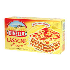 PASTA LASAGNE WITHOUT EGG DIVELLA 500G