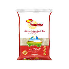 RICE SUSHI WHITE 25KG AUSTRALIAN