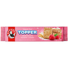 BISCUITS TOPPERS RASPBERRY 125G BAKERS