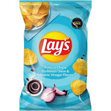CHIPS LAYS CARIBBEAN ONION & BALSAMIC VINEGAR 120G (524)