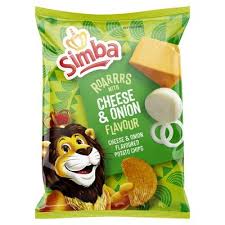 CHIPS SIMBA CHEESE & ONION 48X36G (4990)