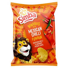 CHIPS SIMBA MEXICAN CHILLI 48X36G (4993)