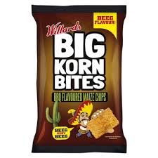 CHIPS WILLARDS BIG KORN BITES BBQ 120G (6141)
