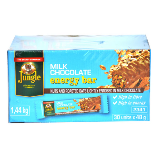 JUNGLE ENERGY CHOCOLATE MILK CHOCOLATE (30X40G)