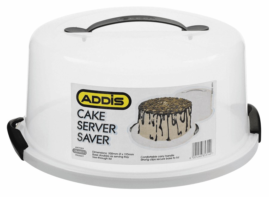 ADDIS CAKE SAVER ROUND WITH CLIP LID (6655WH)
