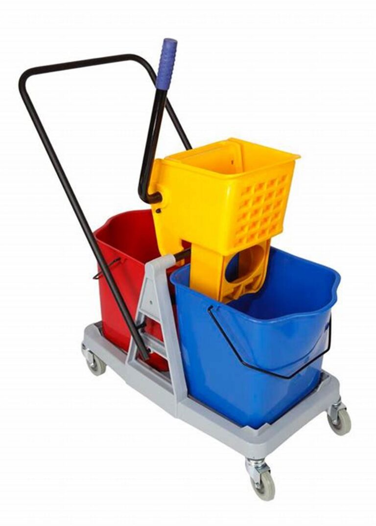 BUCKET DOUBLE &WRINGER TROLLEY 50L (JAMS-1024)JBUCWR-50-200