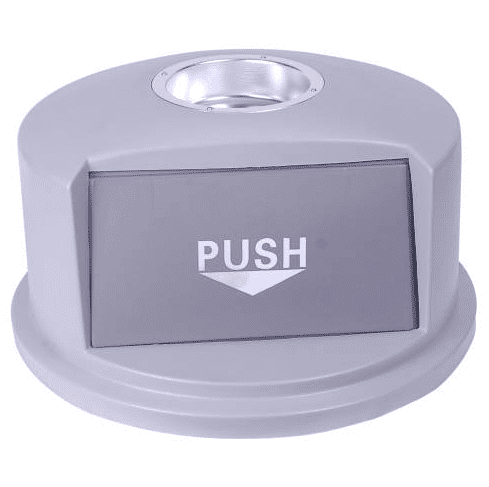 REFUSE BIN ROUND 120LT WITH FLAT LID 560X820MM (IBP1001)