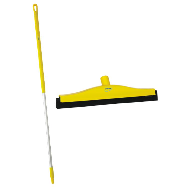 SQUEEGEE YELLOW 55CM DBL BLADE ALUMINIUM STICK (SPFS-1006)
