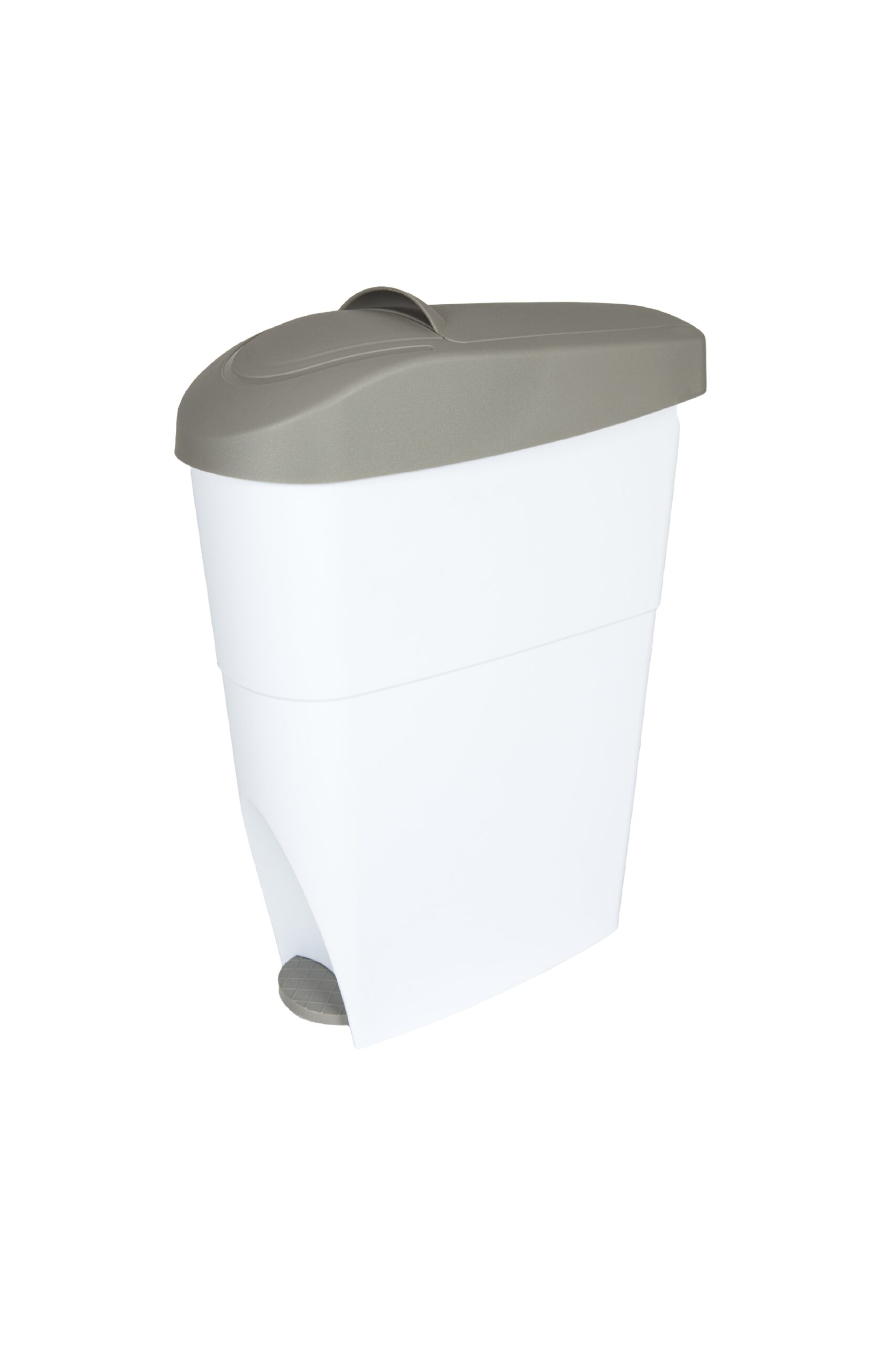 GOLDEN TOUCH SANI BIN 18LT PEDAL WHITE/GREY (WABI-1009)