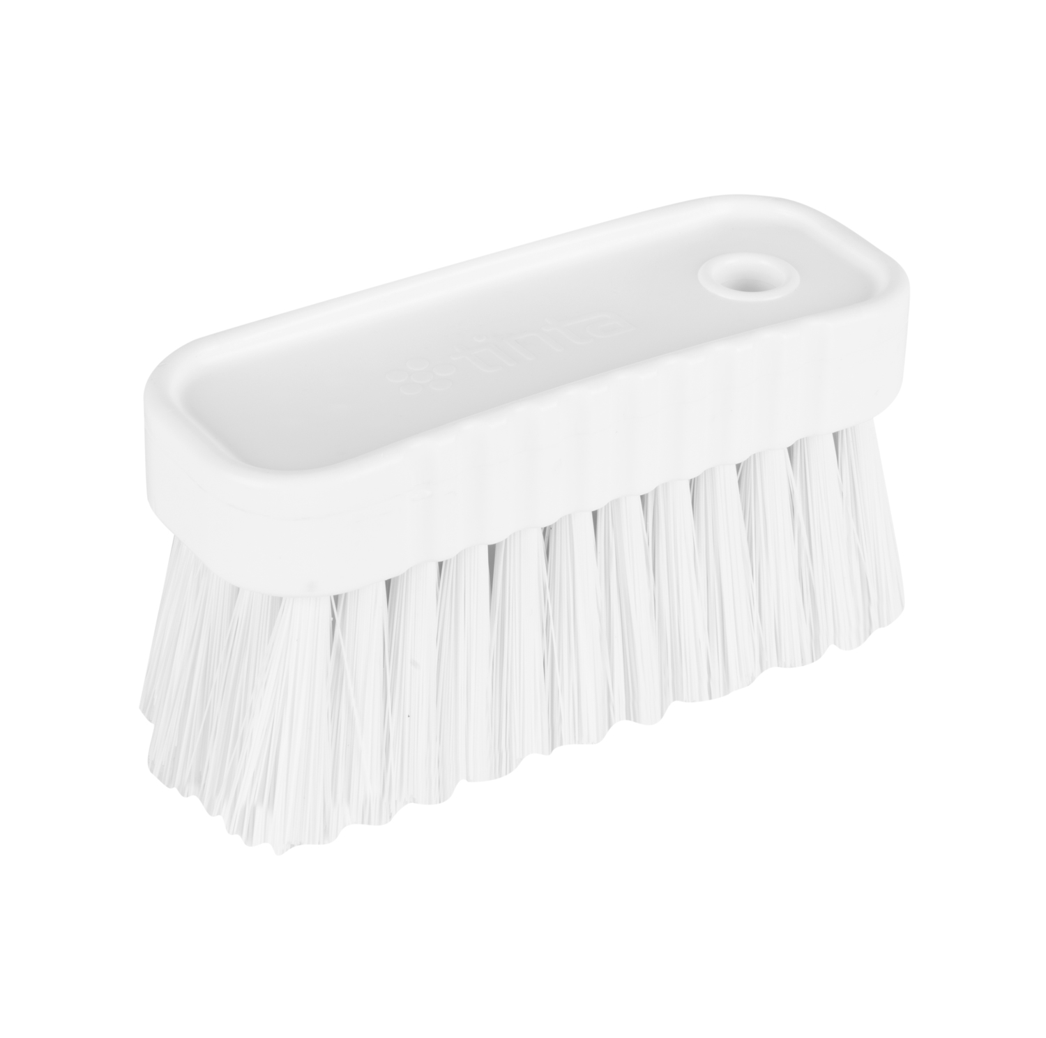 NAIL BRUSH SOFT BRISTLE WHITE 110MM (NBS0110)