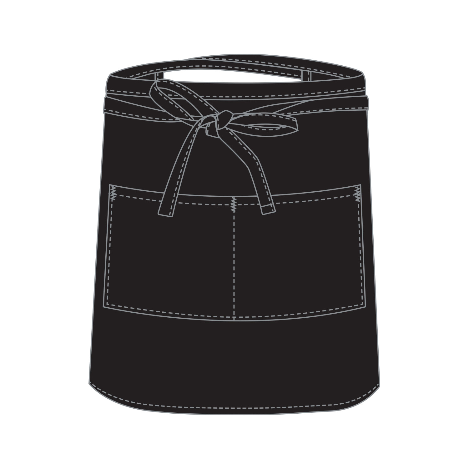 APRON BAR BLACK (UNI4020) (IBABLK)