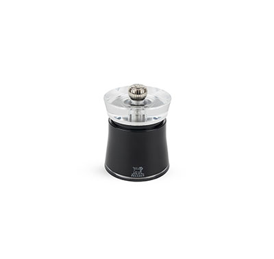 BALI ACRYLIC BLACK PEPPER MILL 8CM (6) (PEU25786)