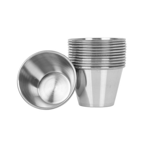 SAUCE CUP S/STEEL 89ML 6.7 X 4 .5CM (4.SCUP3)