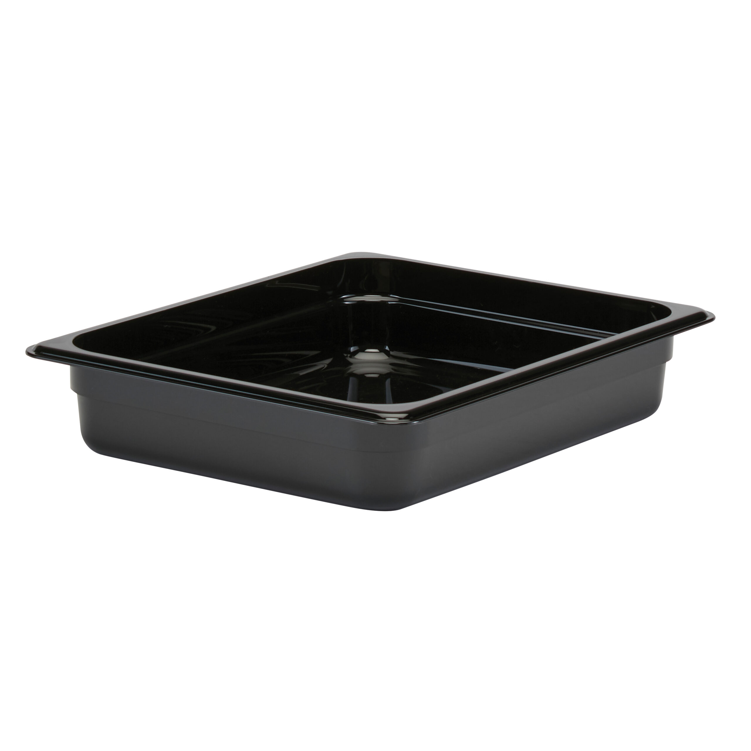 CAMBRO INSERT HALF 65MM BLACK 3.9LT POLYCARB (INH5065-C)