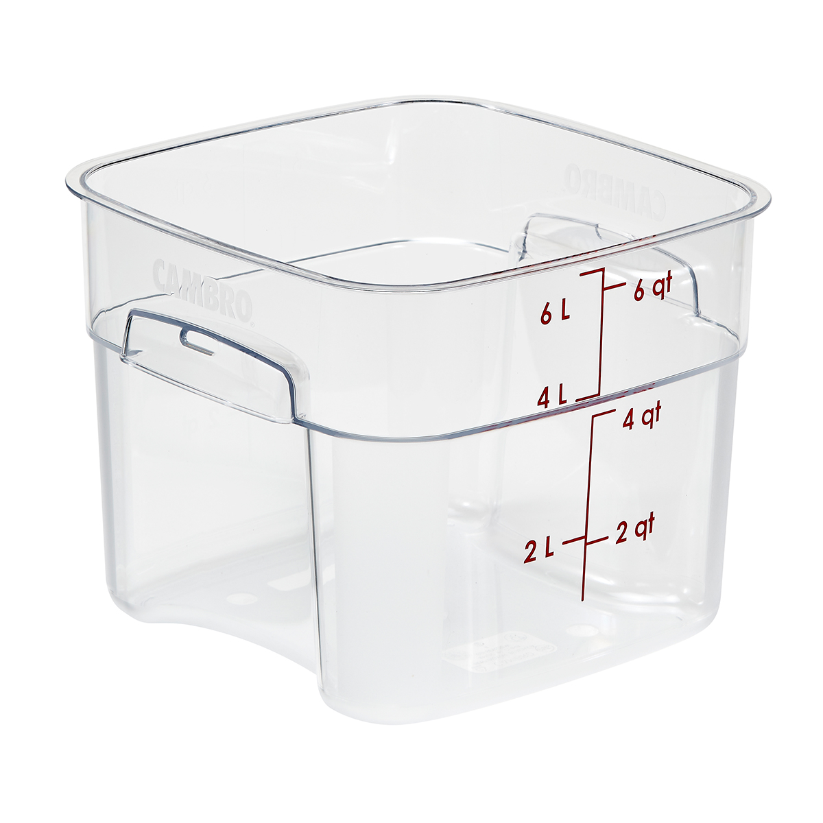 CAMBRO SQUARE CONTAINER 6LT CLEAR POLYCARB (SCS4006-C)