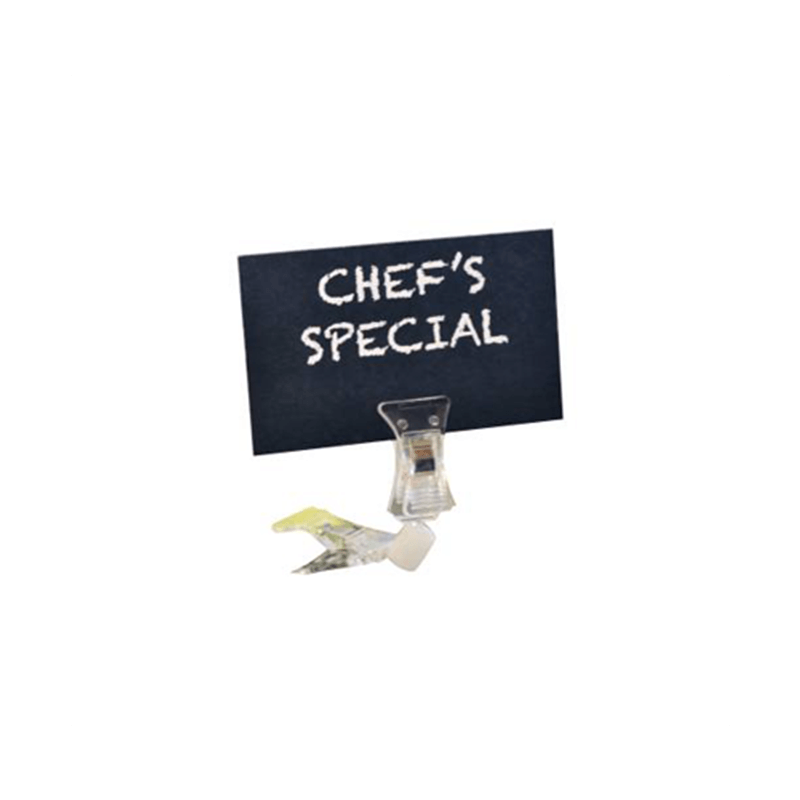DISPLAY CLIP THIN BASE PLASTIC PRICE PER 12 (PCL0003)