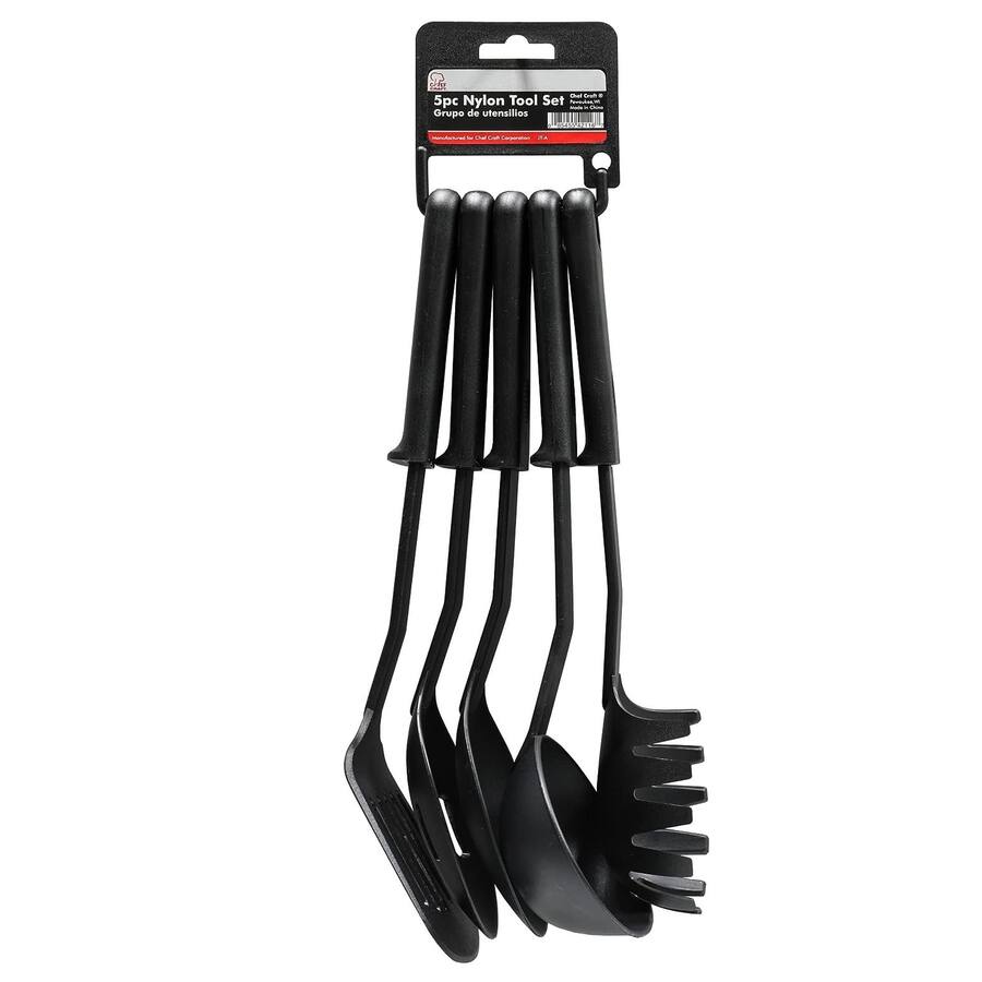 BASTING SPOON SLOTTED BLACK NYLON NOVA CHEF (CP44058)