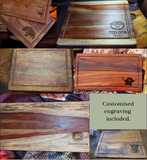 KIAAT BOARD WITH WALL AND OILE D 400MM X 250MM X 20MM