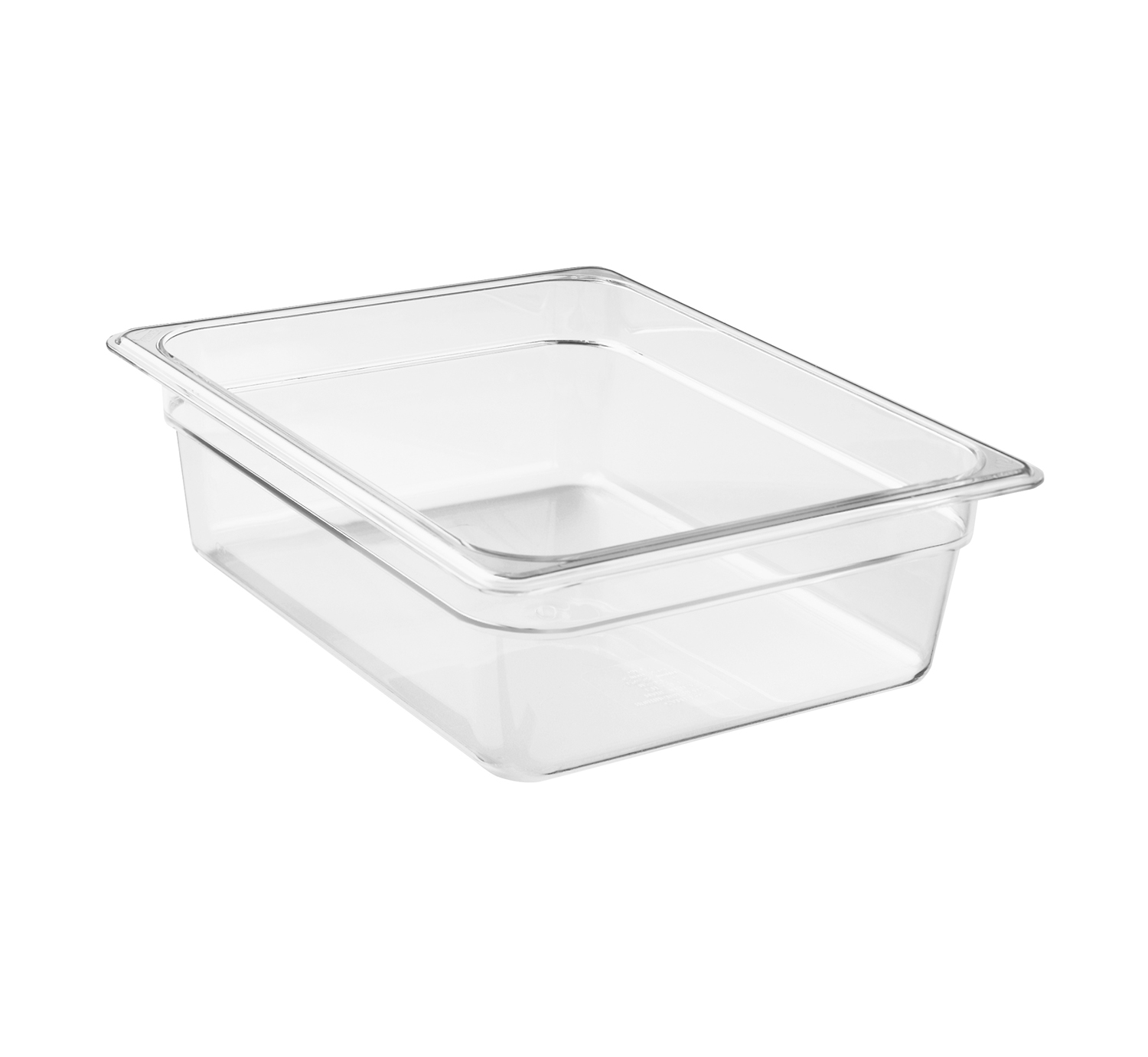 CAMBRO INSERT HALF 100MM CLEAR 5.9LT POLYCARB (INH4100-C)