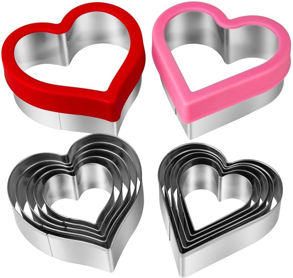 CUTTER SET HEART METAL (SET OF 6) (B0693)
