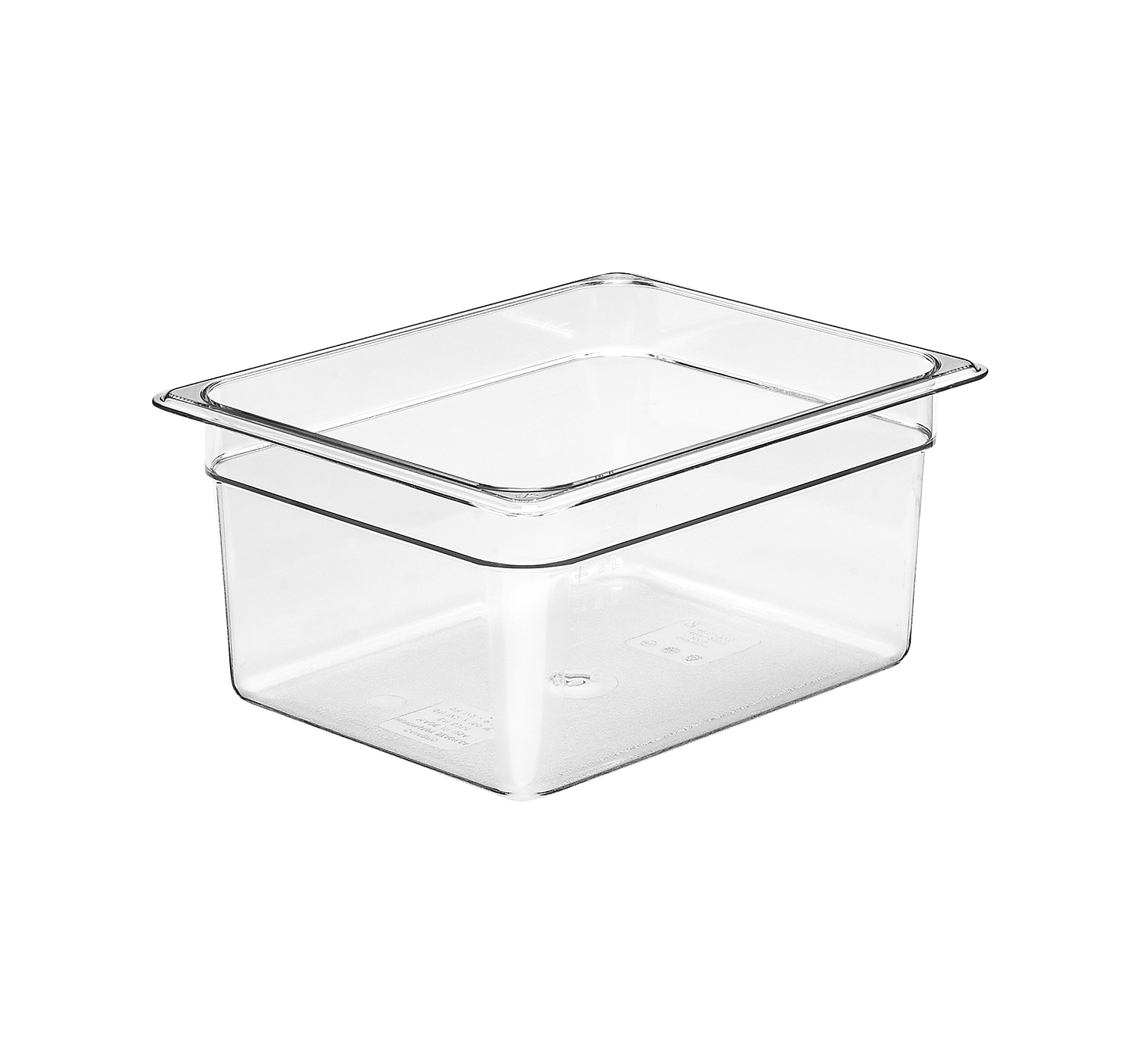 CAMBRO INSERT HALF 150MM CLEAR 8.9LT POLYCARB (INH4150-C)
