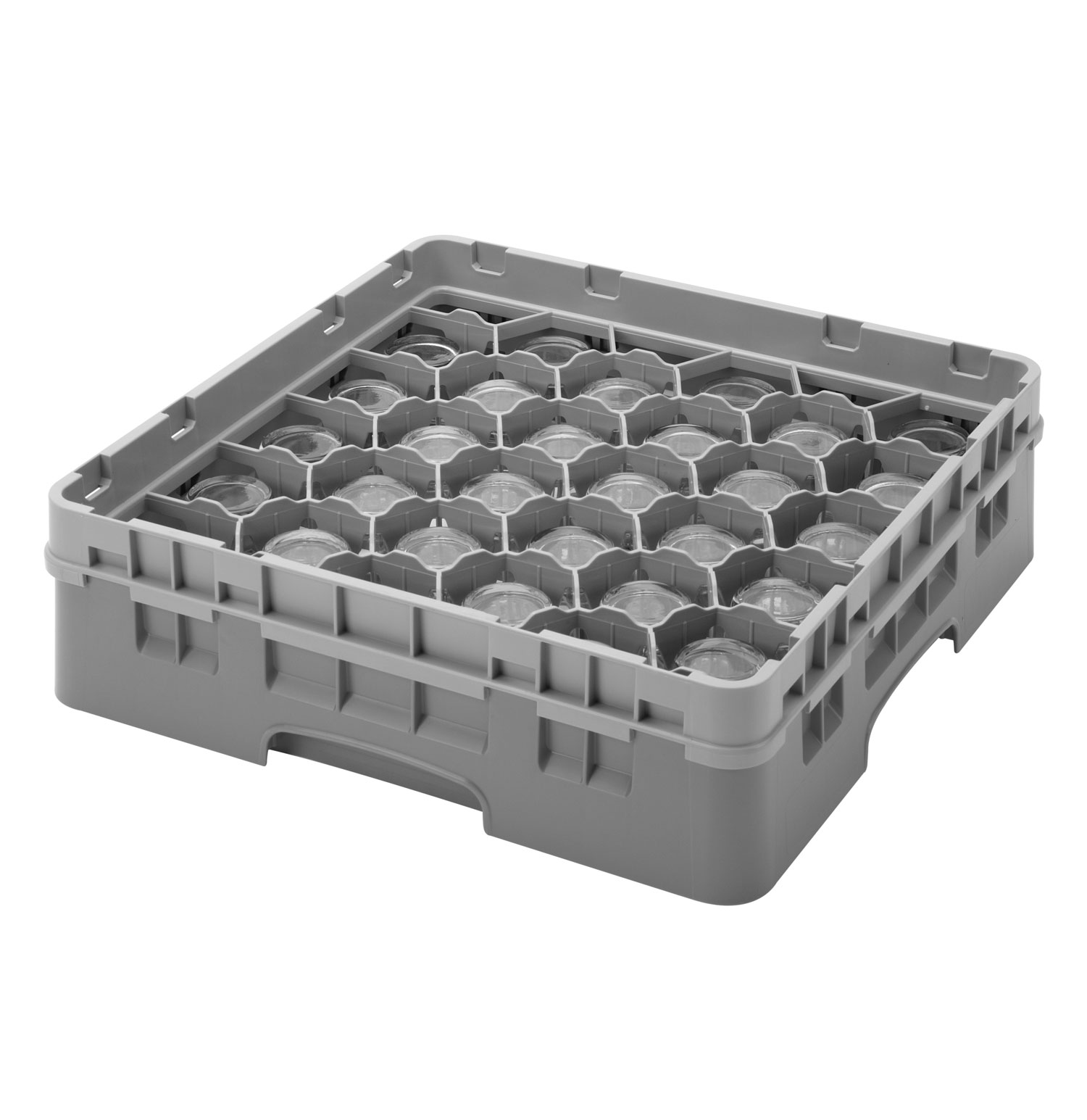CAMBRO GLASS RACK GREY 30 COMPARTMENT (CGG0146)