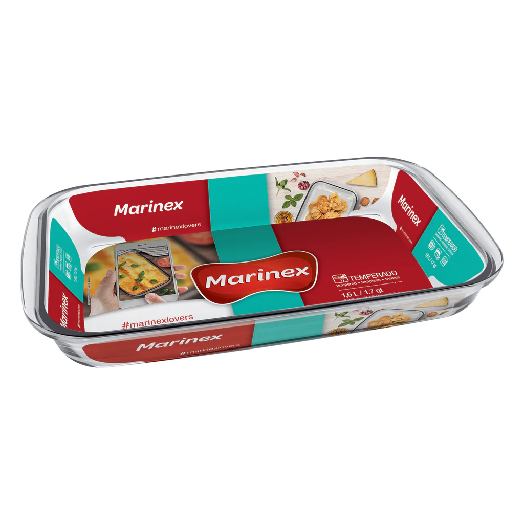 MARINEX RECTANGULAR ROASTER GLASS 1.6L (10322)