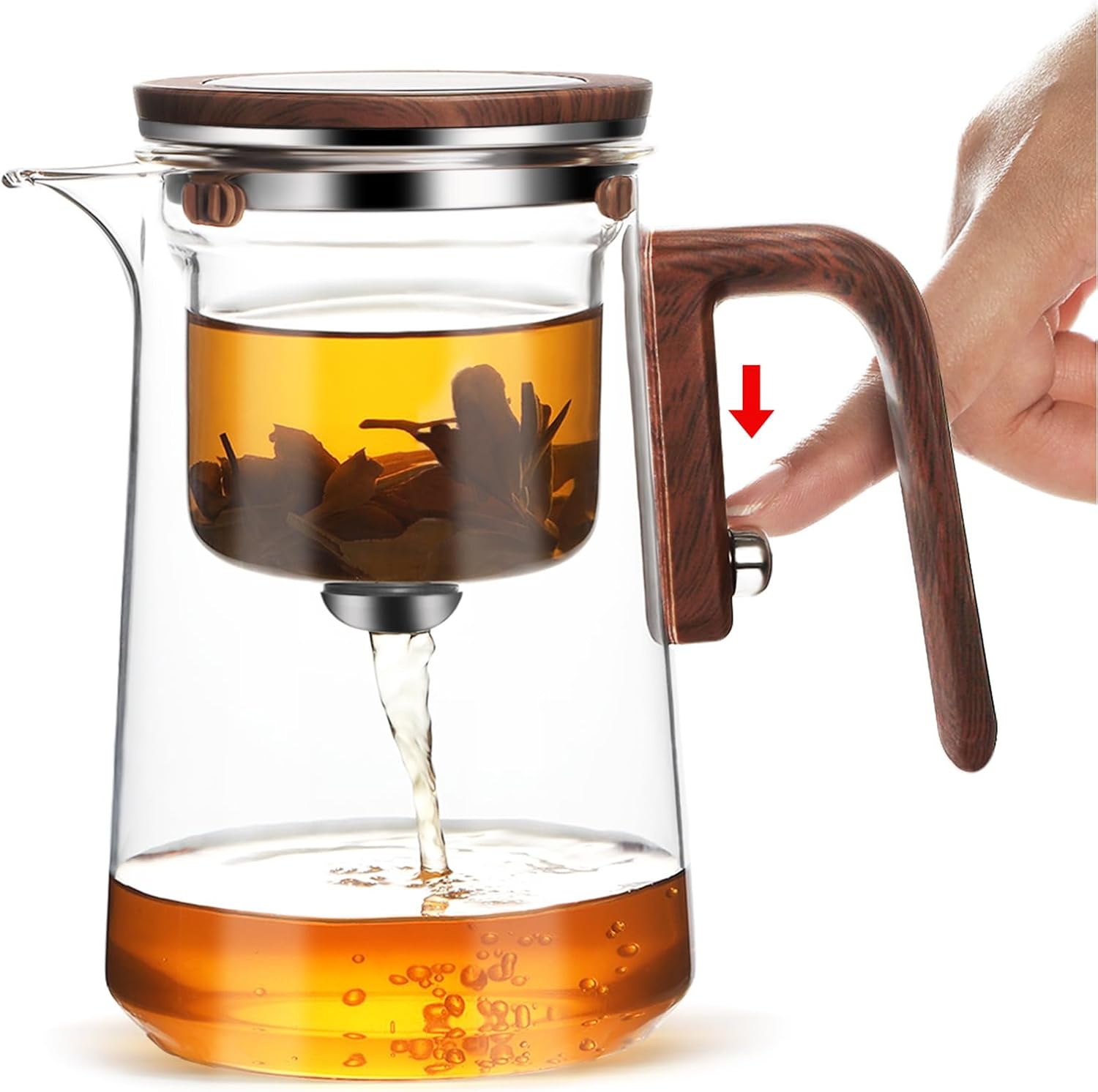 TEA POT GLASS 800ML (DW41545) 