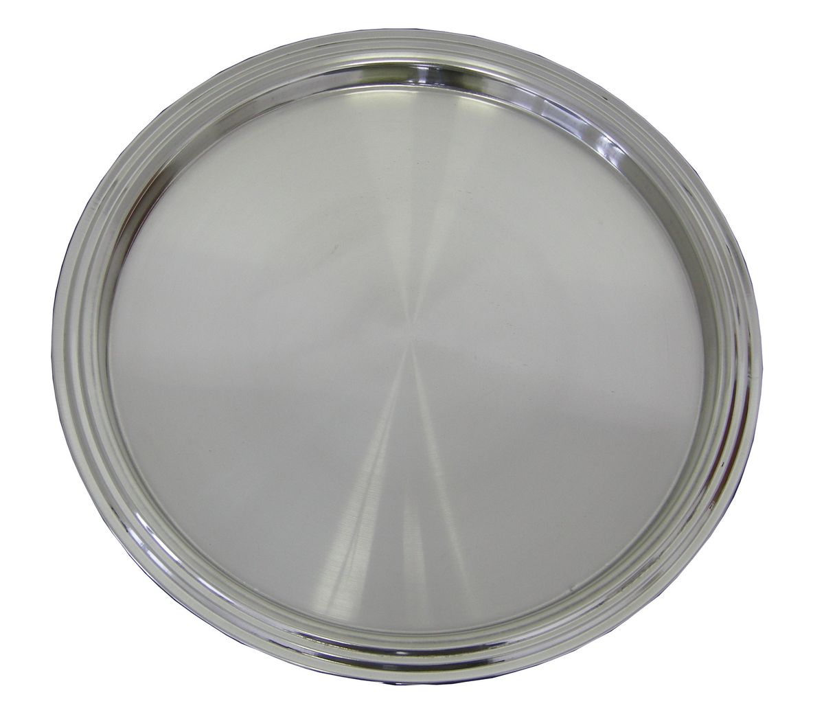 TRAY ROUND /MIRROR RIM S/STEEL 35CM (4.RTM35)